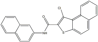 1-chloro-N-(2-naphthyl)naphtho[2,1-b]thiophene-2-carboxamide,,结构式
