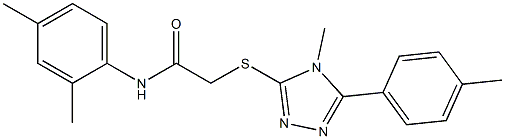  N-(2,4-dimethylphenyl)-2-{[4-methyl-5-(4-methylphenyl)-4H-1,2,4-triazol-3-yl]sulfanyl}acetamide