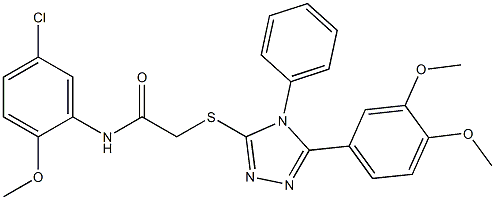 N-(5-chloro-2-methoxyphenyl)-2-{[5-(3,4-dimethoxyphenyl)-4-phenyl-4H-1,2,4-triazol-3-yl]sulfanyl}acetamide