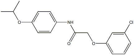  2-(3-chlorophenoxy)-N-(4-isopropoxyphenyl)acetamide