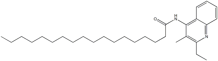 N-(2-ethyl-3-methyl-4-quinolinyl)octadecanamide Structure