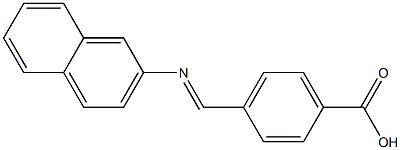 4-[(2-naphthylimino)methyl]benzoic acid Structure