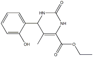 ethyl 6-(2-hydroxyphenyl)-5-methyl-2-oxo-1,2,3,6-tetrahydro-4-pyrimidinecarboxylate Structure