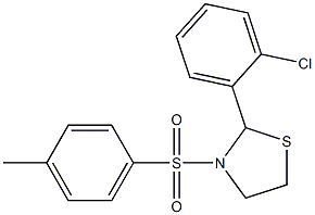 2-(2-chlorophenyl)-3-[(4-methylphenyl)sulfonyl]-1,3-thiazolidine|