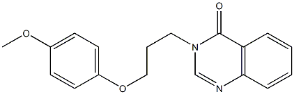 3-[3-(4-methoxyphenoxy)propyl]-4(3H)-quinazolinone,,结构式