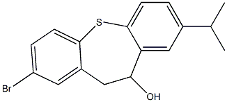 2-bromo-8-isopropyl-10,11-dihydrodibenzo[b,f]thiepin-10-ol 化学構造式
