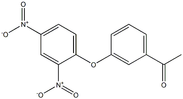 1-(3-{2,4-bisnitrophenoxy}phenyl)ethanone 结构式