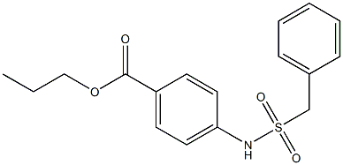 propyl 4-[(benzylsulfonyl)amino]benzoate Structure