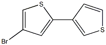 4-bromo-2,3'-bithiophene,,结构式