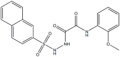  N-(2-methoxyphenyl)-2-[2-(2-naphthylsulfonyl)hydrazino]-2-oxoacetamide