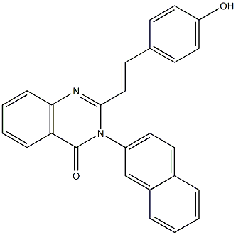 2-[2-(4-hydroxyphenyl)vinyl]-3-(2-naphthyl)-4(3H)-quinazolinone