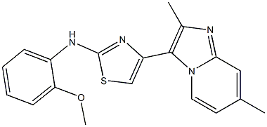 4-(2,7-dimethylimidazo[1,2-a]pyridin-3-yl)-N-(2-methoxyphenyl)-1,3-thiazol-2-amine