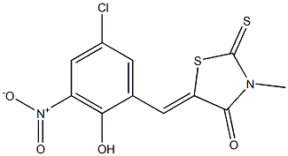 5-{5-chloro-2-hydroxy-3-nitrobenzylidene}-3-methyl-2-thioxo-1,3-thiazolidin-4-one|