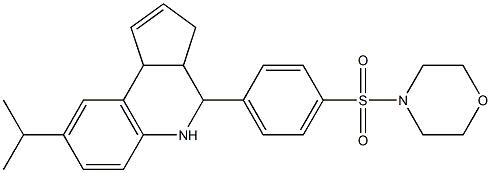8-isopropyl-4-[4-(4-morpholinylsulfonyl)phenyl]-3a,4,5,9b-tetrahydro-3H-cyclopenta[c]quinoline