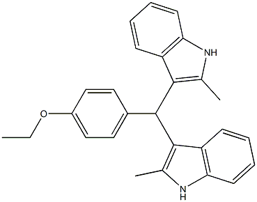  4-[bis(2-methyl-1H-indol-3-yl)methyl]phenyl ethyl ether