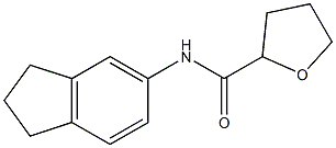 N-(2,3-dihydro-1H-inden-5-yl)tetrahydro-2-furancarboxamide Struktur