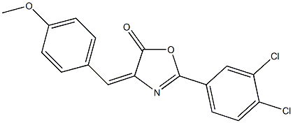 2-(3,4-dichlorophenyl)-4-(4-methoxybenzylidene)-1,3-oxazol-5(4H)-one Structure