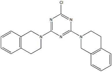2-[4-chloro-6-(3,4-dihydro-2(1H)-isoquinolinyl)-1,3,5-triazin-2-yl]-1,2,3,4-tetrahydroisoquinoline,,结构式