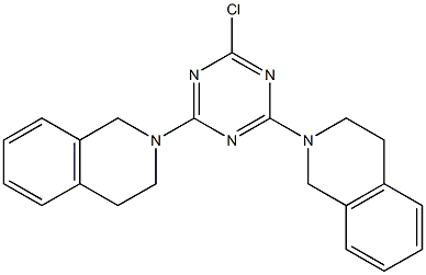 2-[4-chloro-6-(3,4-dihydro-2(1H)-isoquinolinyl)-1,3,5-triazin-2-yl]-1,2,3,4-tetrahydroisoquinoline Struktur