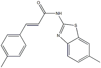 N-(6-methyl-1,3-benzothiazol-2-yl)-3-(4-methylphenyl)acrylamide Struktur