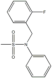 N-(2-fluorobenzyl)-N-phenylmethanesulfonamide Struktur