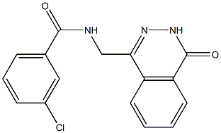 3-chloro-N-[(4-oxo-3,4-dihydro-1-phthalazinyl)methyl]benzamide