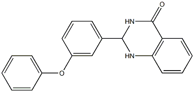 2-(3-phenoxyphenyl)-2,3-dihydro-4(1H)-quinazolinone 结构式