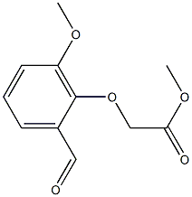 methyl (2-formyl-6-methoxyphenoxy)acetate 化学構造式