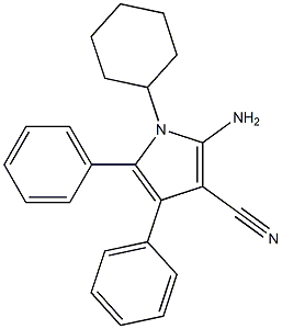  2-amino-1-cyclohexyl-4,5-diphenyl-1H-pyrrole-3-carbonitrile