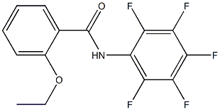 2-ethoxy-N-(2,3,4,5,6-pentafluorophenyl)benzamide Struktur