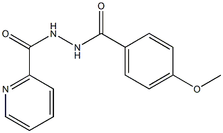 4-methoxy-N'-(2-pyridinylcarbonyl)benzohydrazide 化学構造式