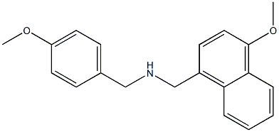 N-(4-methoxybenzyl)(4-methoxy-1-naphthyl)methanamine Structure