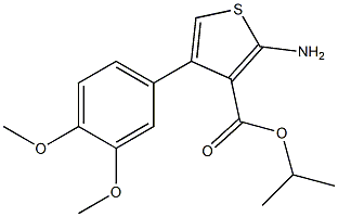 isopropyl 2-amino-4-(3,4-dimethoxyphenyl)-3-thiophenecarboxylate|