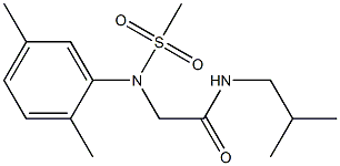  2-[2,5-dimethyl(methylsulfonyl)anilino]-N-isobutylacetamide