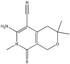 6-amino-3,3,7-trimethyl-8-thioxo-3,4,7,8-tetrahydro-1H-pyrano[3,4-c]pyridine-5-carbonitrile