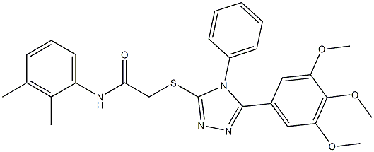 N-(2,3-dimethylphenyl)-2-{[4-phenyl-5-(3,4,5-trimethoxyphenyl)-4H-1,2,4-triazol-3-yl]sulfanyl}acetamide