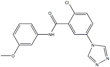 2-chloro-N-(3-methoxyphenyl)-5-(4H-1,2,4-triazol-4-yl)benzamide