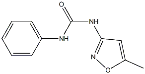 N-(5-methyl-3-isoxazolyl)-N'-phenylurea,,结构式