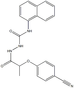  2-[2-(4-cyanophenoxy)propanoyl]-N-(1-naphthyl)hydrazinecarboxamide