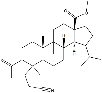  methyl 4-(2-cyanoethyl)-3-isopropenyl-15-isopropyl-4,9-dimethylandrostan-18-oate