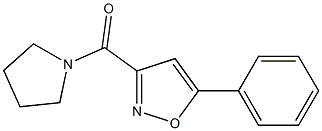 5-phenyl-3-(1-pyrrolidinylcarbonyl)isoxazole|