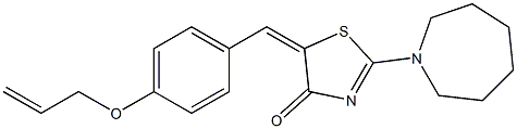 5-[4-(allyloxy)benzylidene]-2-(1-azepanyl)-1,3-thiazol-4(5H)-one