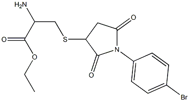 ethyl 2-amino-3-{[1-(4-bromophenyl)-2,5-dioxo-3-pyrrolidinyl]sulfanyl}propanoate