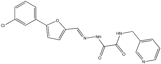 2-(2-{[5-(3-chlorophenyl)-2-furyl]methylene}hydrazino)-2-oxo-N-(3-pyridinylmethyl)acetamide