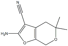 2-amino-5,5-dimethyl-4,7-dihydro-5H-furo[2,3-c]pyran-3-carbonitrile,,结构式