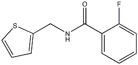 2-fluoro-N-(2-thienylmethyl)benzamide Struktur