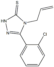 4-allyl-5-(2-chlorophenyl)-2,4-dihydro-3H-1,2,4-triazole-3-thione,,结构式