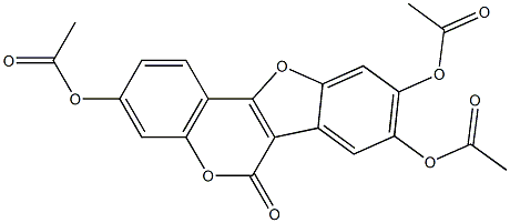 3,8-bis(acetyloxy)-6-oxo-6H-[1]benzofuro[3,2-c]chromen-9-yl acetate