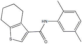 N-(2,5-dimethylphenyl)-4,5,6,7-tetrahydro-1-benzothiophene-3-carboxamide,,结构式