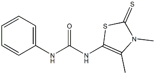 N-(3,4-dimethyl-2-thioxo-2,3-dihydro-1,3-thiazol-5-yl)-N'-phenylurea 化学構造式